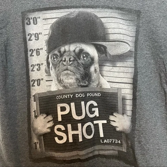 Fifth Sun County Dog Pound Pug Shot Tee Shirt - Picture 4 of 4